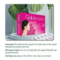 [Nhà thuốc 251] Viên Uống - Ankin - Hỗ Trợ Đ.iề.u Hòa Kinh Nguyệt, Giảm Đau bụng kinh- Bigfam- Hộp 3 vỉ x 10 viên