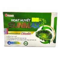 [Nhà thuốc 844] Hoạt huyết Sunmax - Hỗ Trợ Hoạt Huyết Tăng Tường Tuần Hoàn Máu Não- 3 Vỉ X 10 Viên