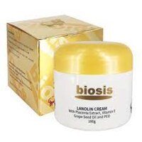 [Nhà thuốc 844] Kem Dưỡng Da Nhau Thai Cừu Biosis Lanolin Cream- Hộp 100gr