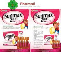 [Nhà thuốc 844] Ống Kẽm Sunmax ZinC- Bổ Sung Kẽm Cho Cơ Thể, Nâng Cao Sức Đề Kháng- Hộp 20 Ống x 10ml