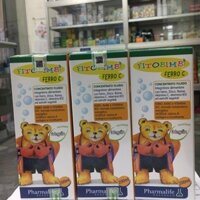 [Nhà thuốc 9523]- Siro Bổ Máu Fitobimbi Ferro C Bổ sung sắt kẽm, Vitamin -Lọ 200ml