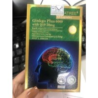 [Nhà thuốc 9523]-Viên Uống Ginkgo Plus 6000 Vitatree With Q10 50mg Bổ Não-60 viên