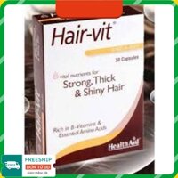 [Nhà thuốc HCM]- Hair Vit Capsules - Viên uống giảm rụng tóc, kích thích mọc tóc - hộp 30 viên