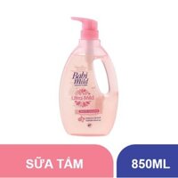 Nhà thuốc Pharnamhai, Sữa Tắm Gội Toàn Thân Hương Hoa Anh Đào Cho Bé Babi Mild White Sakura 850ml - 400ml - 200ml