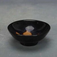 Nhà Tống Jizhou Lò Đen Men Lá Phong Bát Trà Đau Khổ Cổ Sứ Cổ Cổ Cổ Bộ Sưu Tập 3.28.3