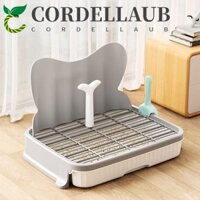 Nhà vệ sinh cho chó CORDELLAUB, Tấm lót chó có thể tháo rời bằng nhựa, Hộp đựng rác cho chó Di động có thể giặt được Miếng đệm tập luyện tái sử dụng tại nhà