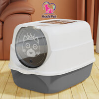 Nhà vệ sinh cho mèo 2 cửa size lớn cho mèo dưới 10kg Hoshi Pet NVS07