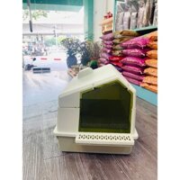 Nhà vệ sinh hình chữ nhật mái chéo