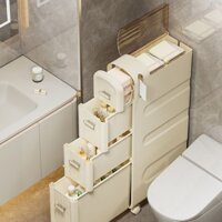 Nhà Vệ Sinh Kẽ Hở Tủ Lưu Trữ Loại Ngăn Kéo Nhà Vệ Sinh Hộ Gia Đình Khe Hẹp Tủ Nhựa Phòng Tắm Kẽ Hở Lưu Trữ Kệ