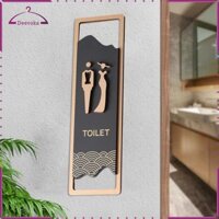 Nhà Vệ Sinh Ký Phòng Tắm Decal Tự Dính Phòng Tắm Ký Treo Tường Trang Trí Cho Cafe Cửa Công Cộng hoặc Tường Nhà Hàng Thương Mại