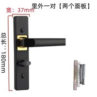 Nhà Vệ Sinh Lưỡi Đơn Phòng Tắm Khóa Cửa Đen Im Lặng Phòng Tắm Hợp Kim Nhôm Khóa Cửa Kính Xi Lanh Tay Cầm Đa Năng Tay Cầm Tay Cầm Tay