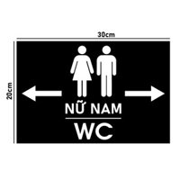 NHÀ VỆ SINH NAM NỮ CHỈ HƯỚNG WCNNMT2B