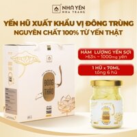 Nhà Yến Nha Trang - Nước yến xuất khẩu Đông Trùng Hạ Thảo Hộp 6 lọ chưng sẵn giúp bổ phổi, đẹp da