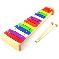 Nhạc cụ giáo dục đàn xylophone kim loại 15 thanh cho bé - đồ chơi âm nhạc 15 nốt