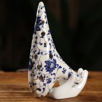 Nhạc cụ kèn Ocarina 12 lỗ họa tiết búp sen xanh | Có clip test âm | Âm sắc nét và chính xác