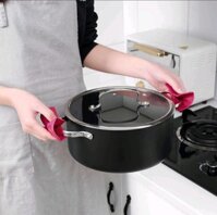 Nhắc nồi silicon hình nơ dễ thương