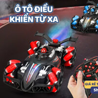 [Nhạc,đèn,đồng hồ,hơi nước] Ô Tô Điều Khiển Từ Xa - Ô Tô Đồ Chơi Trẻ Em, Ô Tô Điều Khiển 360 Độ Xoay 8 Hướng