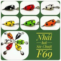 Nhái Hơi Sóc Chuột F69 _ Mồi Giả Câu cá lóc_F69 Bắt Cá Lóc cực đỉnh_ Mồi câu lure