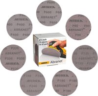 Nhám lưới P120 tròn 150mm (6inch) Mirka Abranet code: 5424105012