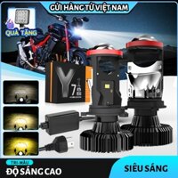 (Nhận ánh sáng miễn phí)Đèn led pha/cos/gầm phá sương 3000k 4300K 6500k 3 chế độ màu - canbus chân H4