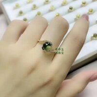 Nhẫn Bạc 925 Đa Minh Xanh Hổ Phách Nhẫn Nữ Sáp Ong Nhẫn Nữ Màu Xanh Hổ Phách Nhẫn 25.3.6