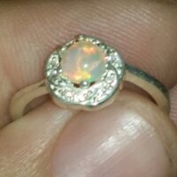 Nhẫn bạc 925 đính đá topaz