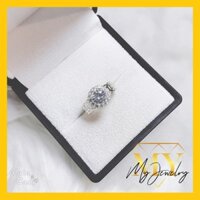 Nhẫn bạc 925 : Nhẫn Kim Tiền Đá