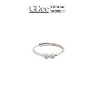 Nhẫn Bạc 925 Nữ Hình Nơ Đính Kèm Đá Đơn Giản - Gentle Dee