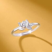 Nhẫn Bạc 925 Nữ Rừng Hoa Sen Thiết Kế Retro Thời Trang Tính Khí Phong Cách Quốc Gia Sống Chỉ Số Nhẫn Nhẫn Bạc Sterling 2024.4.16