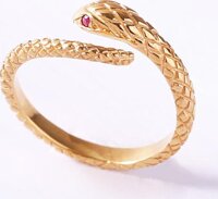 Nhẫn bạc 925 rắn đuôi ngang Gix Jewel N39 - Size 12