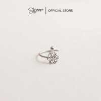 Nhẫn Bạc 925 Shimmer Silver Hình Bông Tuyết Dễ Thương - Outlet Snow Flake