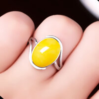 Nhẫn bạc 925, thiết kế nhẫn hổ phách trống, kích thước 8*10, 7*9*13, 8*12, 13*16, 10*12, 15*20
