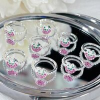 Nhẫn Bạc Bé Gai, Nhẫn Bạc Trái Dâu (Bạc 925)