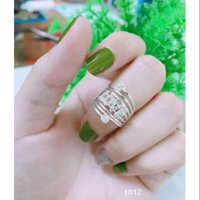 Nhẫn bạc chữ love dạng xoắn