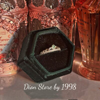 Nhẫn Bạc Công Chúa Ngọc Lục Bảo Emerald👑