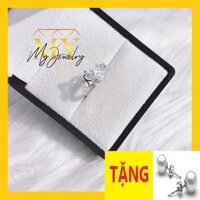 Nhẫn bạc đẹp ♥️FREESHIP Giảm 20k khi nhập mã [DAYC20KM] Nhẫn vương miện nạm đá siêu sáng, bạc 925 chuẩn 100%