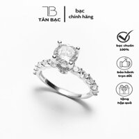 Nhẫn bạc giá rẻ , nhẫn nữ chất liệu bạc ta sáng đẹp - trang sức tân bạc