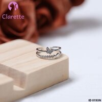 Nhẫn bạc hở hình bướm Clarette 0193N