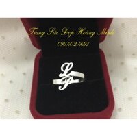 Nhẫn bạc khắc tên nam nữ dễ thương