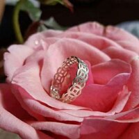 Nhẫn bạc kim tiền.  Làm theo size tay.