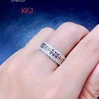 Nhẫn bạc kim tiền lớn cao cấp