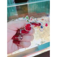 Nhẫn bạc mặt hồ ly phong thủy đủ màu, đủ size NB0418