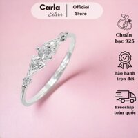 Nhẫn bạc mini đá nhỏ siêu xinh dành cho nữ, Nhẫn bạc nữ Carla Silver
