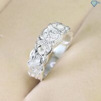 Nhẫn bạc nam hình rỗng chữ Phúc sang trọng - Trang Sức TNJ