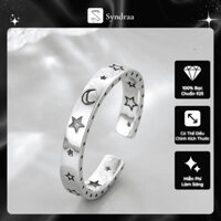 Nhẫn Bạc Nam Nữ, Nhẫn Unisex Syndraa Ring On The Sky S925 Phụ Kiện Phong Cách Hàn Quốc Tinh Xảo Cao Cấp