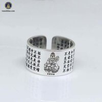 Nhẫn Bạc Nam Phổ Hiền Bồ Tát - Bát Nhã Tâm Kinh