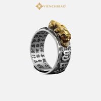 NHẪN BẠC NAM TỲ HƯU THIÊN LỘC - LỤC TỰ ĐẠI MINH CHÂN NGÔN VIỄN CHÍ BẢO