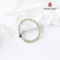 Nhẫn bạc ngôi sao đá thạch anh xanh mệnh hỏa mộc - Ngọc Quý Gemstones - 17mm
