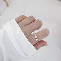 Nhẫn bạc nhẫn nữ bạc s925 dây mềm hình mũi heo chốt tròn kéo freesize ver2 phong cách Hàn Quốc Cá jewelry NB218