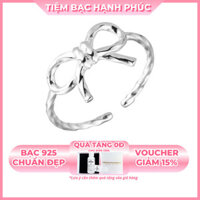 Nhẫn Bạc Nữ 925 Freesize hình nơ xoắn TBHP Binky s925 Silver Ring - Mã TSJN02